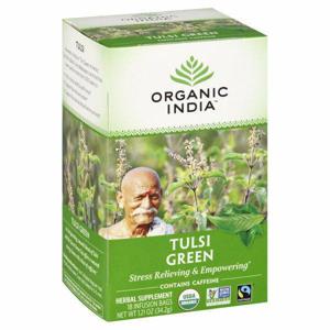 Organic India Herbal Supplement, Tulsi Green, Infusion Bags