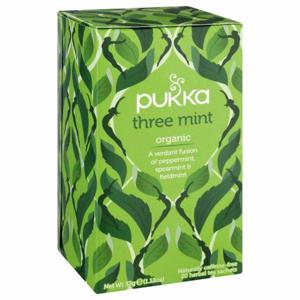 Pukka Herbal Tea, Organic, Three Mint, Sachets