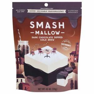 Smashmallow Snackable Marshmallows, Cold Brew, Dark Chocolate Dipped