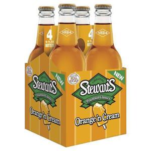 Stewart's Stewart's Orange 'n Cream Made with Sugar Soda, Orange 'n Cream, Original, 4 Pack