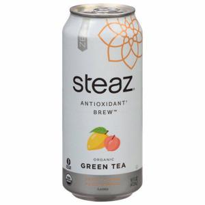 Steaz Green Tea, Organic, Zero Calorie, Peach Mango, Antioxidant Brew