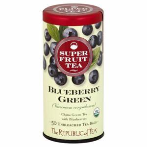 The Republic of Tea Fruit Tea, Super, Blueberry Green, Bags