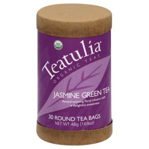 Teatulia Green Tea, Jasmine, Bags