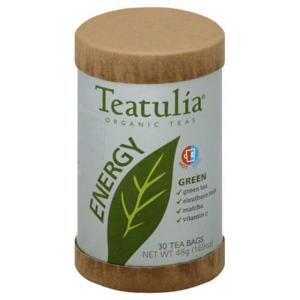 Teatulia Energy Green Tea, Bags