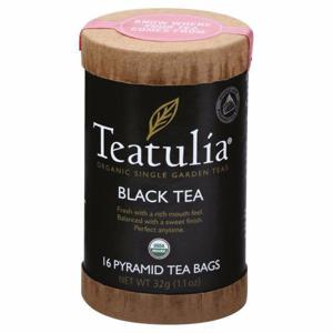 Teatulia Black Tea, Organic, Pyramid Tea Bags