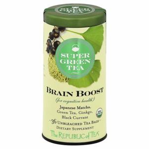 The Republic of Tea Green Tea, Super, Brain Boost, Tea Bags