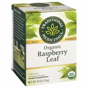 Traditional Medicinals Herbal Supplement, Organic, Raspberry Leaf, Caffeine Free, Tea Bags