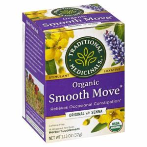 Traditional Medicinals Herbal Supplement, Organic, Original with Senna, Smooth Move, Bags