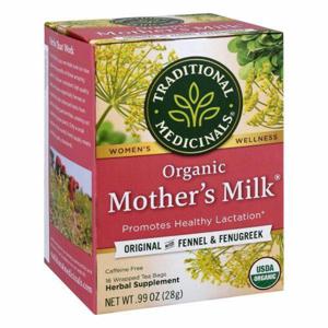 Traditional Medicinals Herbal Supplement, Organic, Original with Fennel & Fenugreek, Mother's Milk, Tea Bags