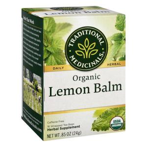 Traditional Medicinals Herbal Supplement, Organic, Lemon Balm, Caffeine Free, Tea Bags