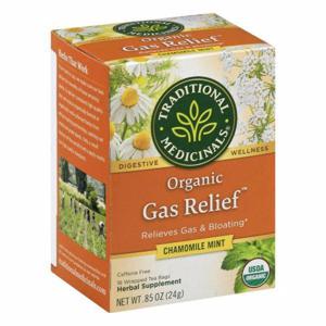 Traditional Medicinals Herbal Supplement, Organic, Chamomile Mint, Gas Relief, Tea Bags