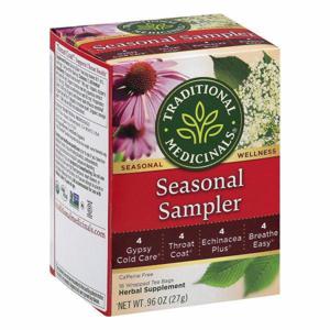 Traditional Medicinals Herbal Supplement, Seasonal Sampler, Tea Bags