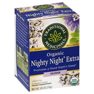 Traditional Medicinals Herbal Supplement, Organic, Valerian, Nighty Night, Tea Bags