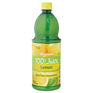 Wegmans 100% Juice, Lemon