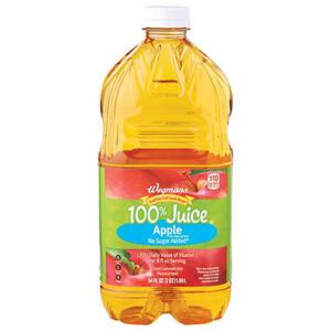 Wegmans 100% Juice, Apple, No Sugar Added*