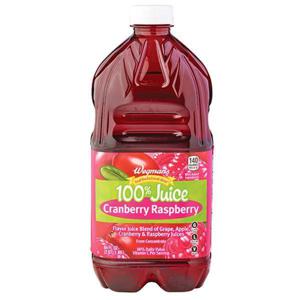 Wegmans 100%  Cranberry Raspberry Juice