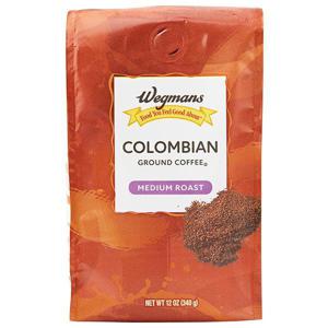 Wegmans Colombian Coffee, Ground, Medium Roast