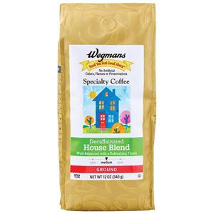 Wegmans Coffee, Specialty, Ground, House Blend, Decaffeinated