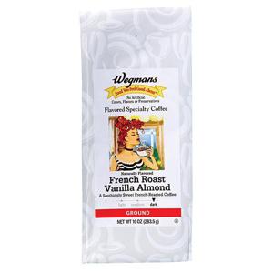 Wegmans Coffee, Specialty, Ground, French Roast Vanilla Almond