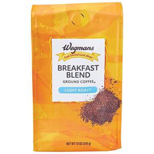 Wegmans Coffee, Ground, Light Roast, Breakfast Blend