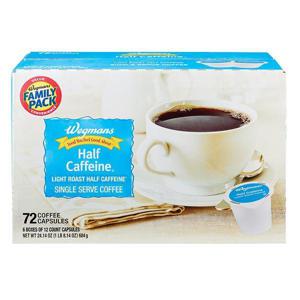 Wegmans Coffee Capsules, Half Caffeine, Single Serve