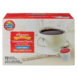 Wegmans Cinnamon Churro Single Serve Coffee, FAMILY PACK