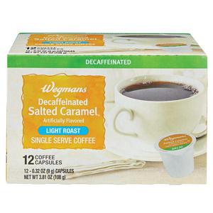 Wegmans Decaffeinated Salted Caramel Single Serve Coffee Capsules