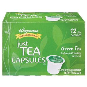 Wegmans Just Tea Tea, Green, Capsules