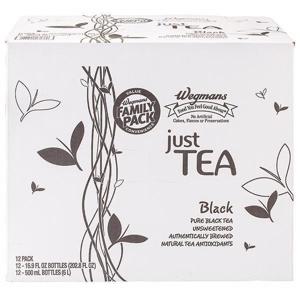 Wegmans Just Tea Tea, Black, 12 Pack, FAMILY PACK