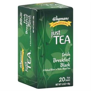 Wegmans Just Tea Irish Breakfast Black Tea Bags