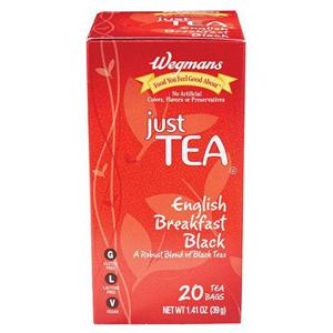 Wegmans Just Tea English Breakfast Black Tea Bags