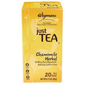 Wegmans Just Tea Chamomile Herbal Tea Bags