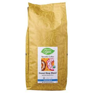 Wegmans Organic Coffee, Specialty, Whole Bean, Donut Shop Blend