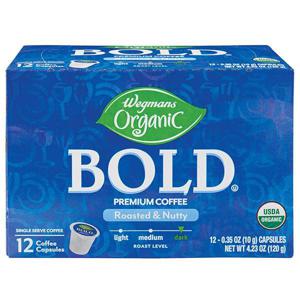 Wegmans Organic Bold Single Serve Coffee Capsules