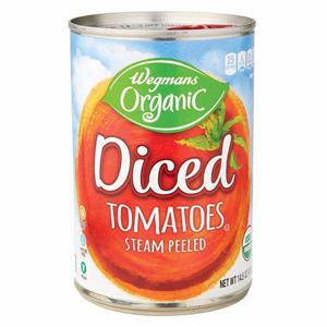 Wegmans Organic Diced Steam Peeled Tomatoes