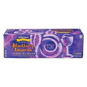 Wegmans Sparkling Water Blackberry Tangerine, 12 Pack