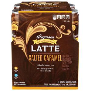 Wegmans Salted Caramel Latte Ready To Drink Coffee, 4 pack