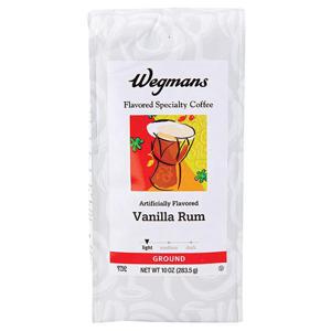 Wegmans Specialty Coffee, Vanilla Rum, Ground