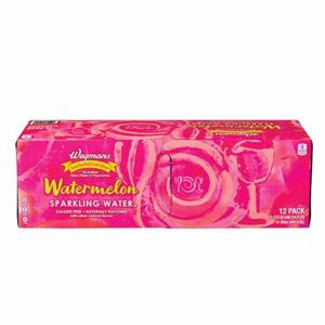 Wegmans Sparkling Water Watermelon, 12 Pack