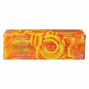 Wegmans Sparkling Water Tangerine Lime, 12 Pack