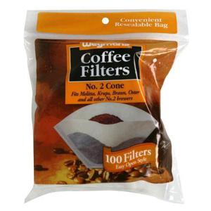 Wegmans White Cone Coffee Filters, No. 2