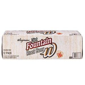 Wegmans W Diet Fountain Root Beer