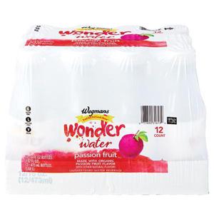 Wegmans Wonder Water Passion Fruit, 12 Pack