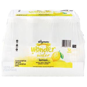 Wegmans Wonder Water Lemon, 12 Pack