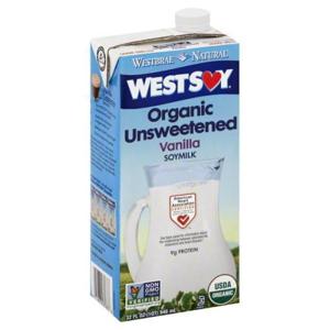 WestSoy Soymilk, Organic Unsweetened, Vanilla