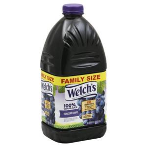 Welch's 100% Grape Juice, Concord Grape, Family Size