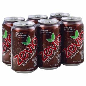 Zevia Soda, Zero Calorie, Ginger Root Beer