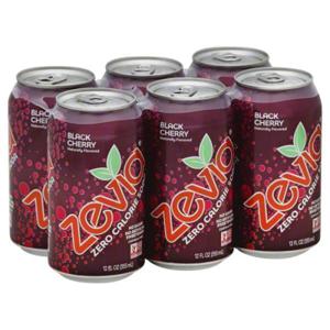 Zevia Soda, Zero Calorie, Black Cherry