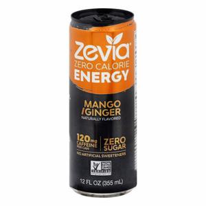 Zevia Energy Drink, Zero Calorie, Mango/Ginger