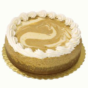 Wegmans Ultimate Pumpkin Swirl Cheesecake, Large, Sliced